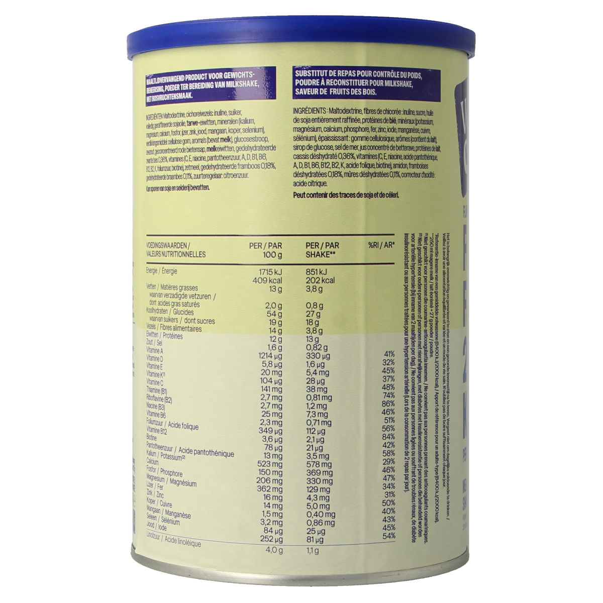 WeCare Meal replacement shake forest fruits 436.00 Gram