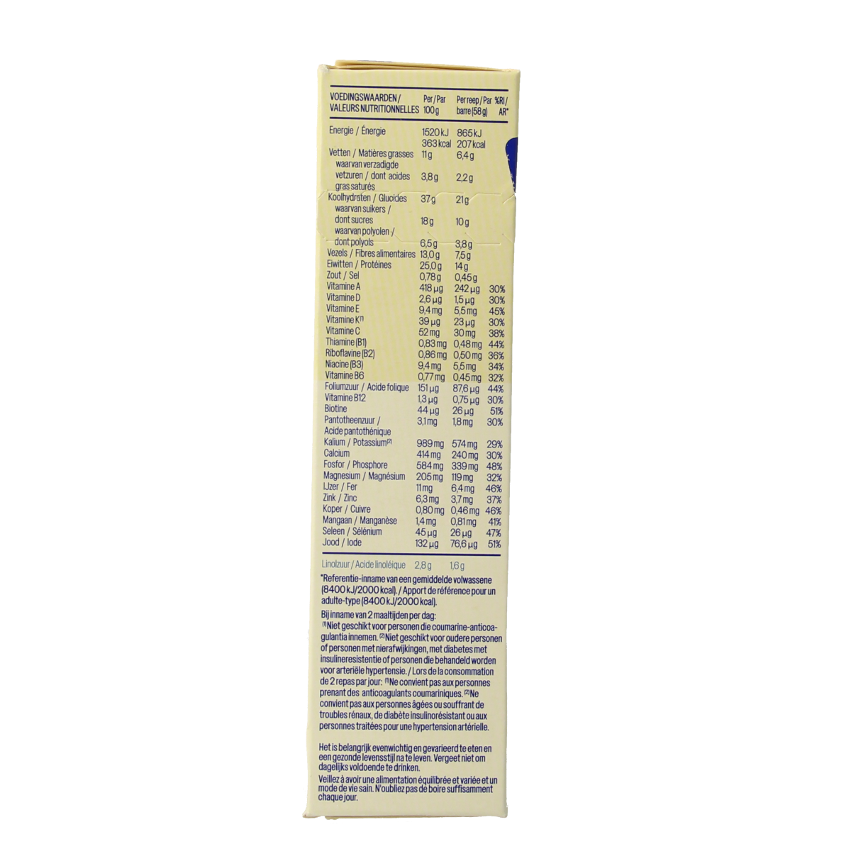 WeCare Meal replacement bars fruity banana 116.00 Gram