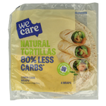 WeCare Lower kcal/carb natural tortillas 160 Gram