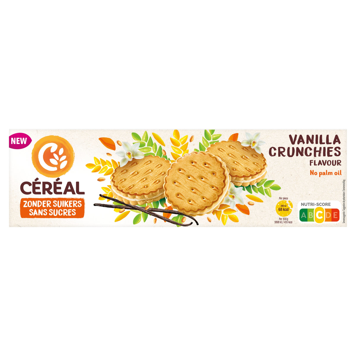 Cereal Vanilla crunchies zonder suikers 185.00 Gram