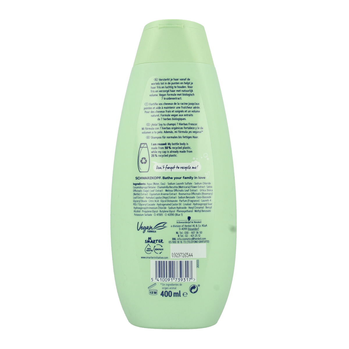 Schwarzkopf Shampoo 7 kruiden 400.00 Milliliter