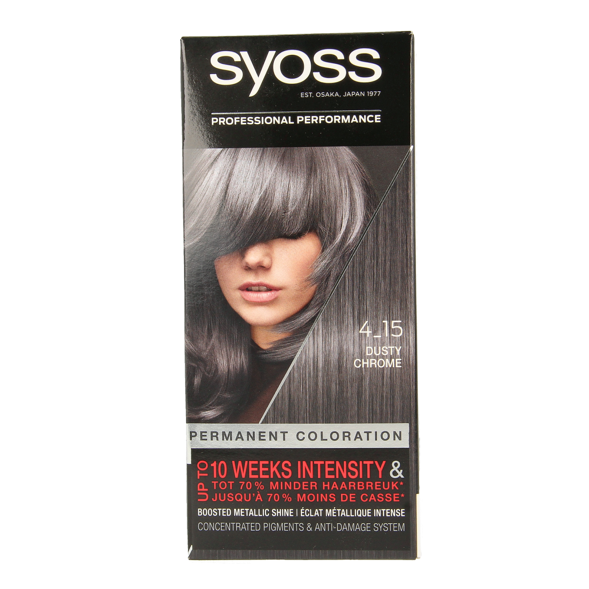 Syoss Color baseline 4-15 dusty chrome haarverf  1.00 Set