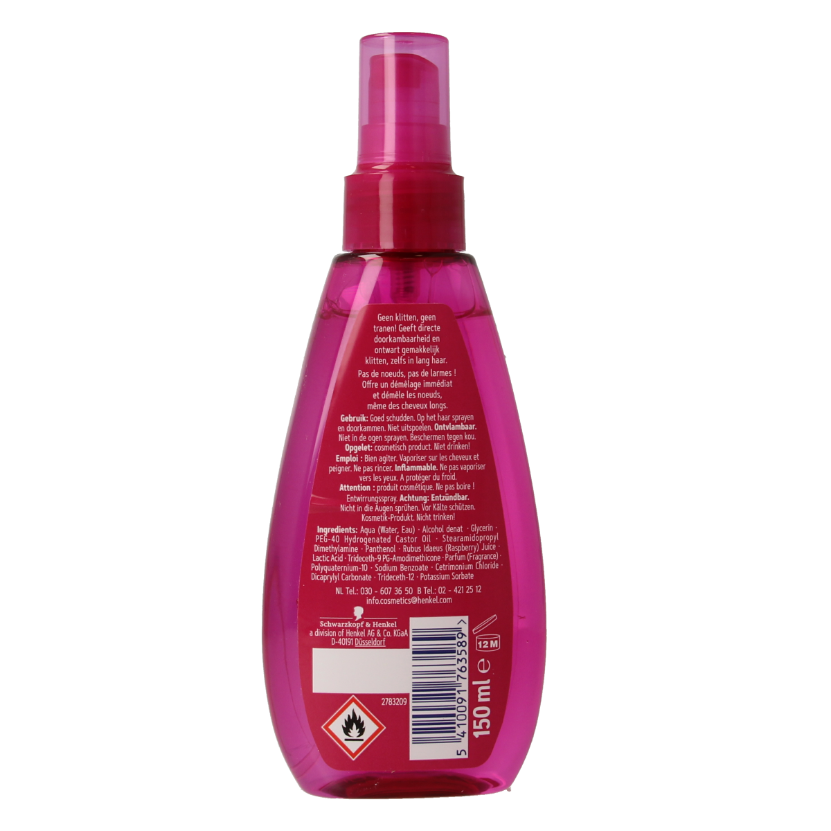 Schwarzkopf Kids anti-klit spray  150.00 Milliliter