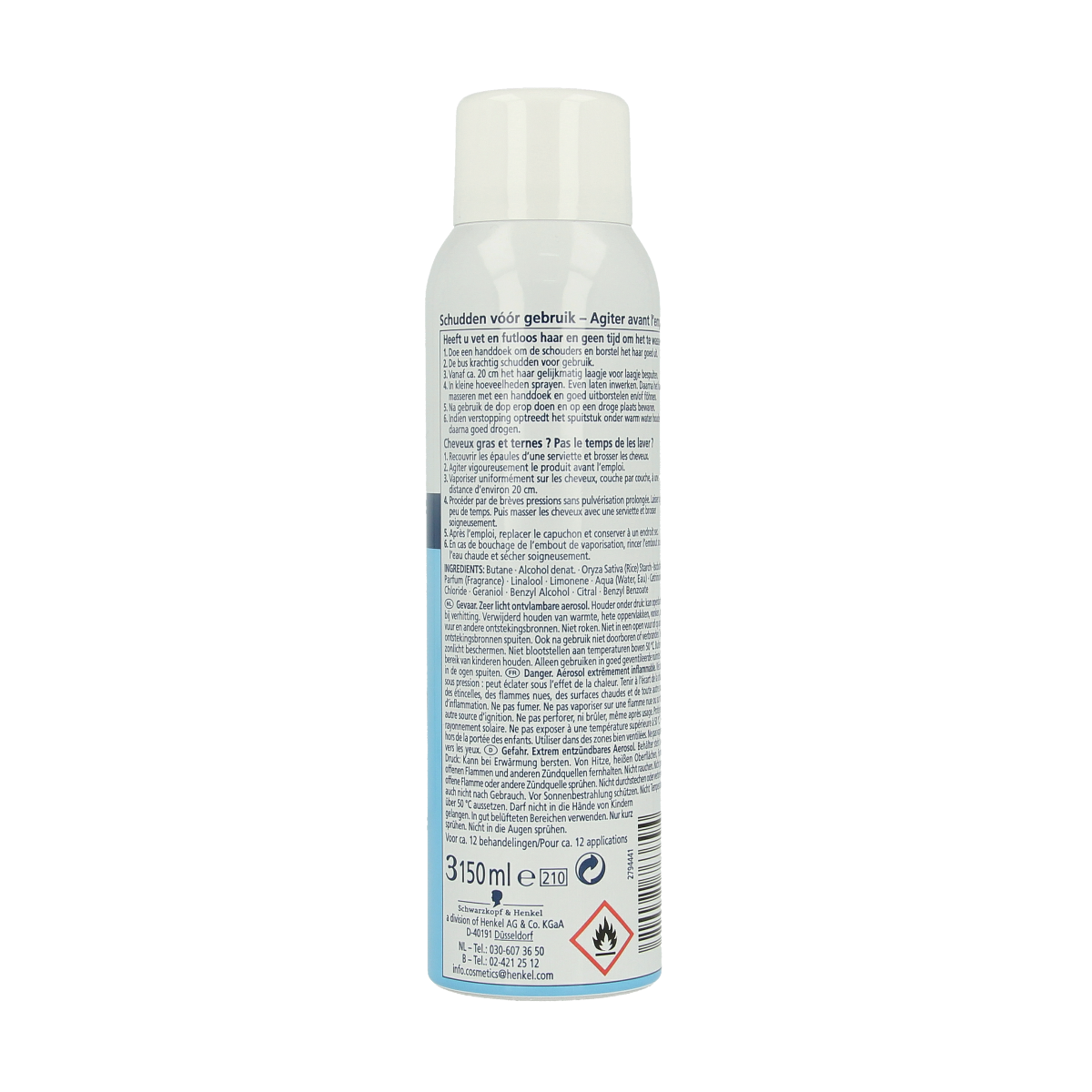 Schwarzkopf Droogshampoo fresh 150.00 Milliliter