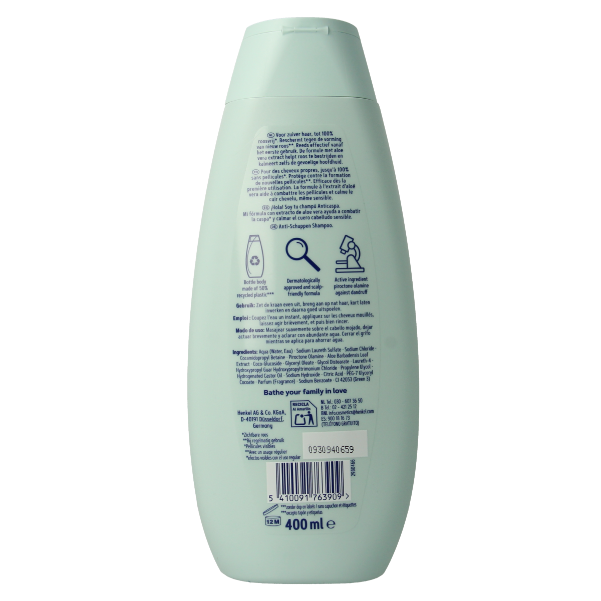 Schwarzkopf Shampoo anti roos 400.00 Milliliter