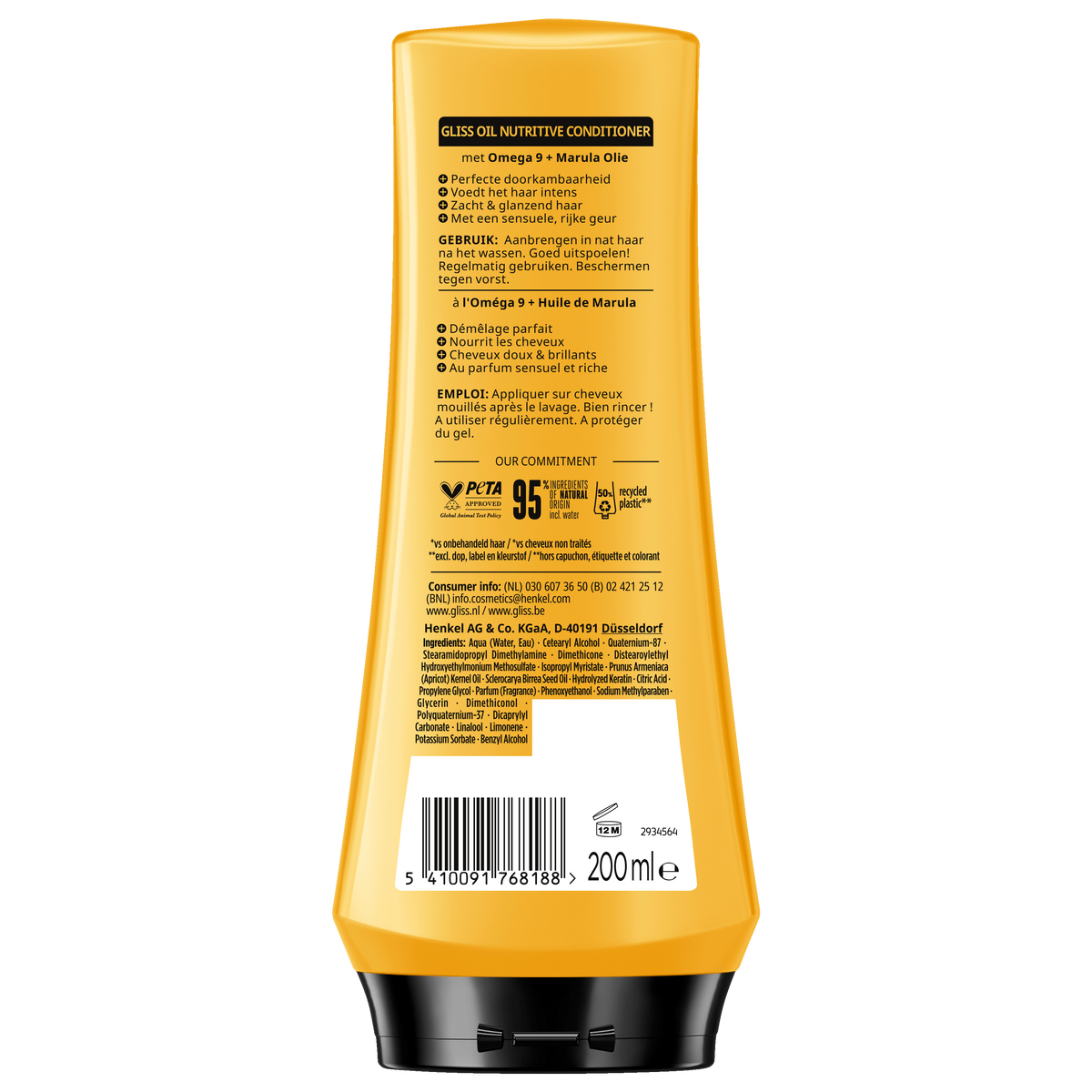 Gliss Kur Conditioner oil nutritive 200.00 Milliliter