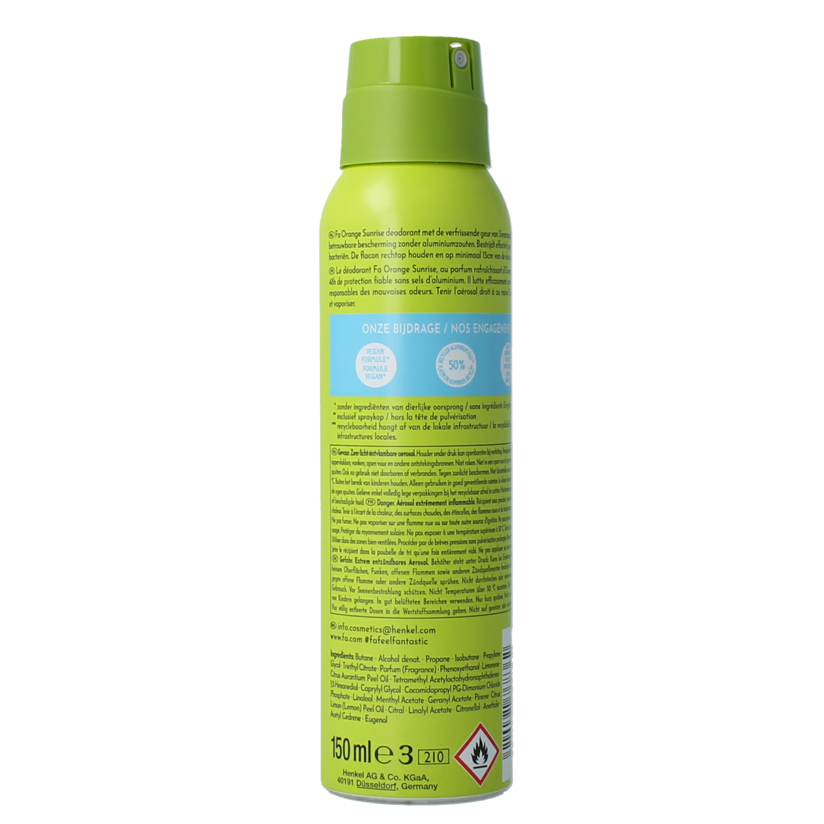 FA Deodorant spray orange sunrise 150.00 Milliliter
