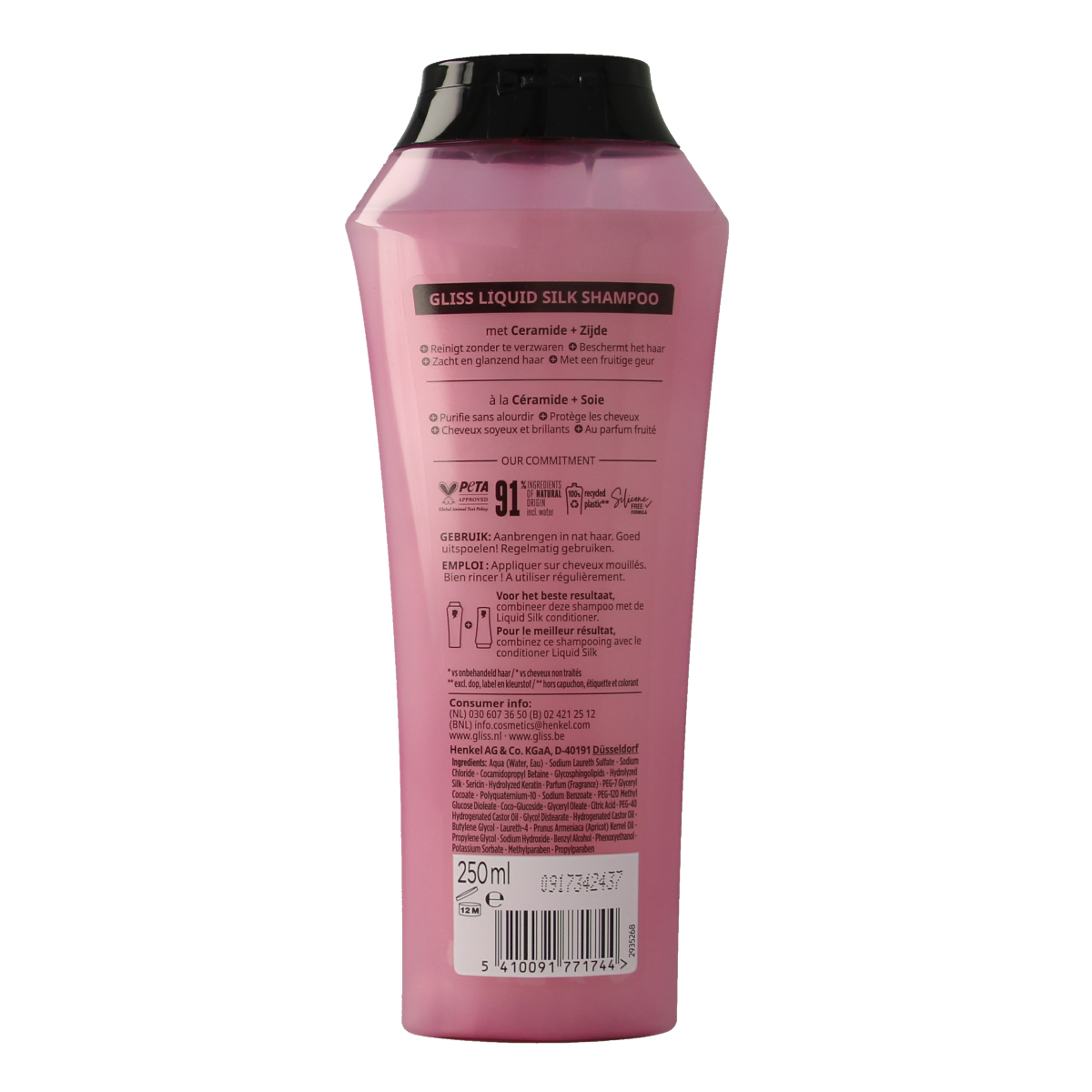 Gliss Kur Shampoo liquid silk 250.00 Milliliter