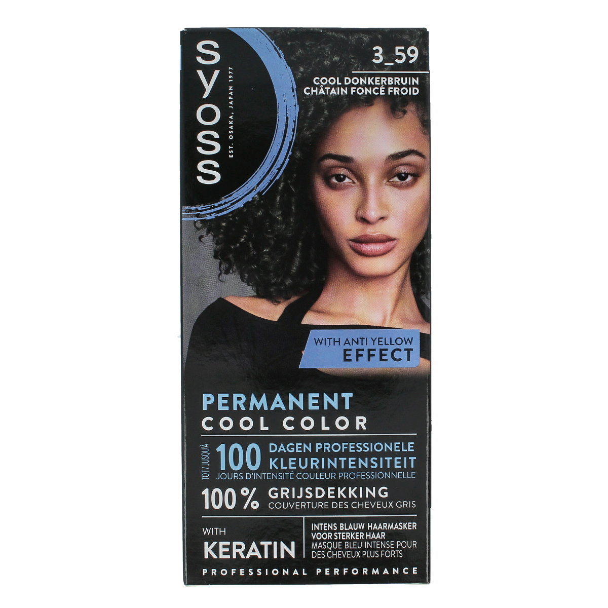 Syoss Permanent cool color 3-59 donkerbruin 1.00 Stuks