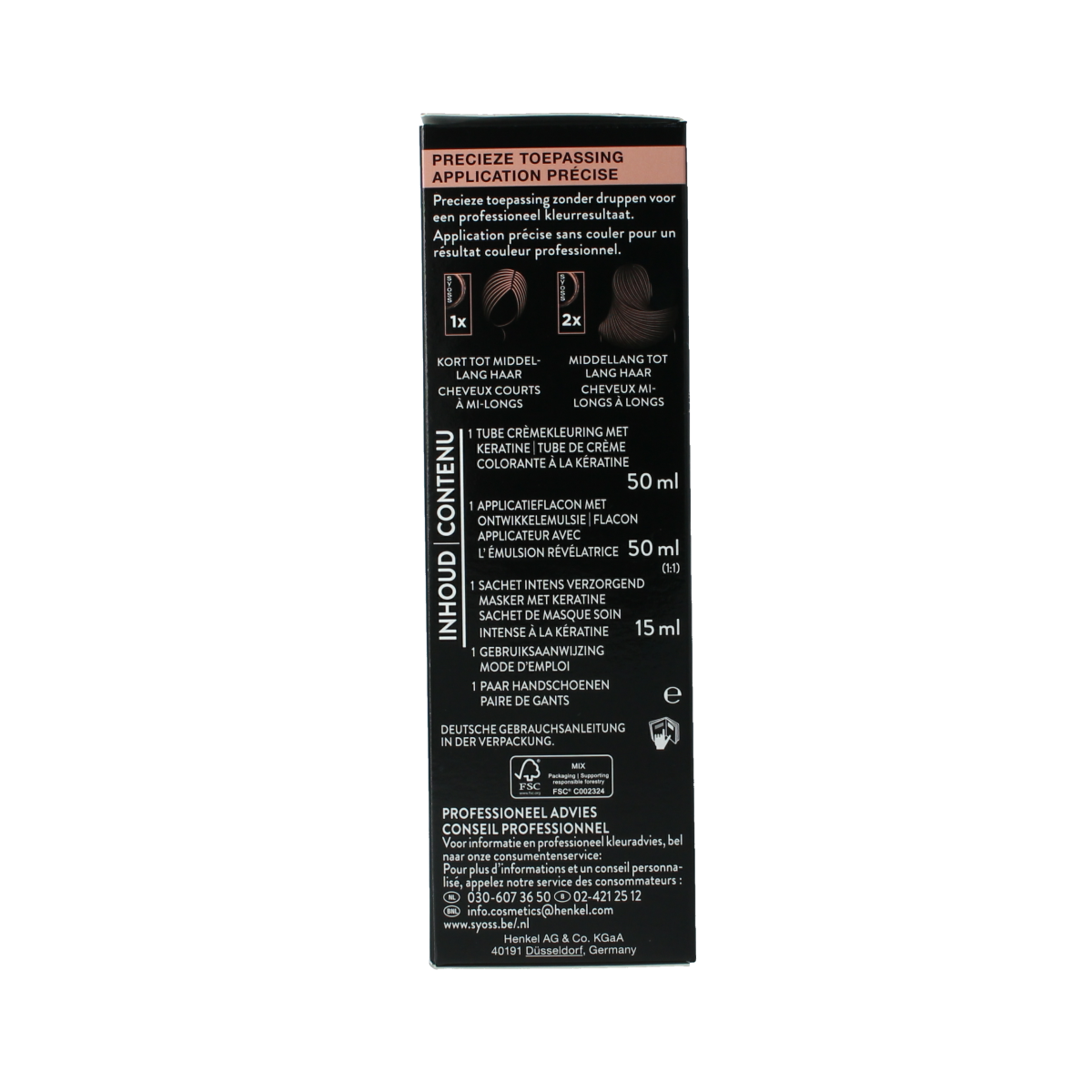 Syoss Color baseline 4-1 midden bruin 1.00 Stuks