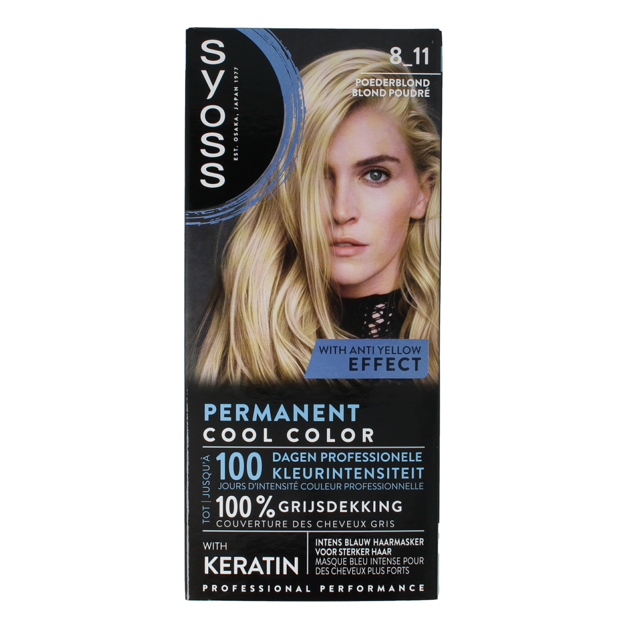 Syoss Permanent cool color 8-11 poederblond 1.00 Set