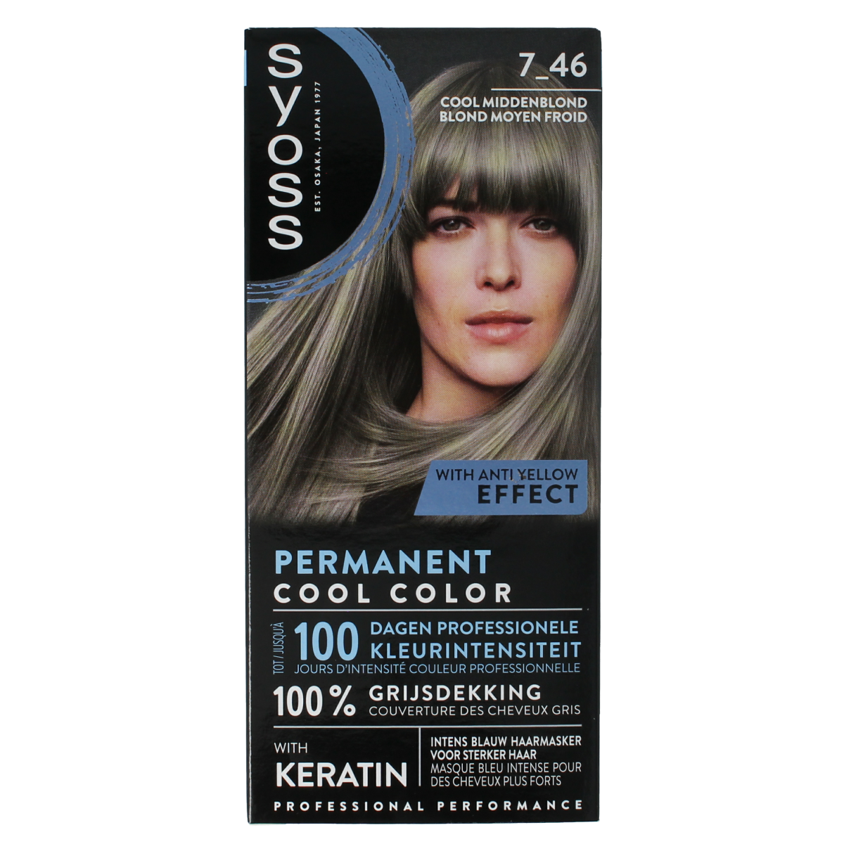 Syoss Permanent cool color 7-46 middenblond 1.00 Set