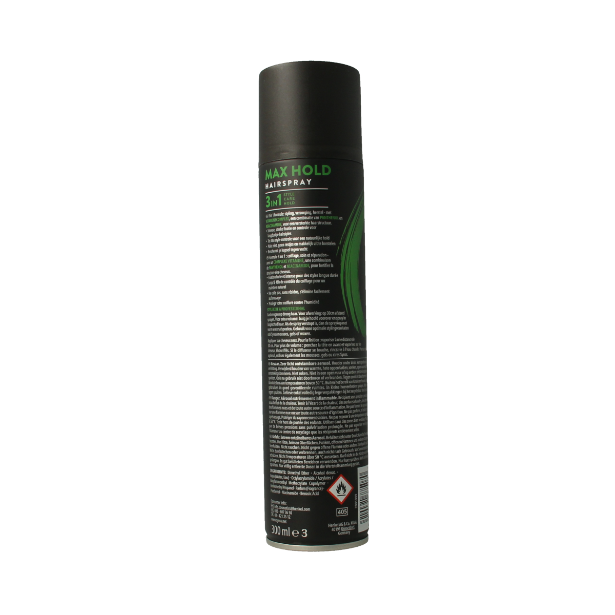 Syoss Hairspray max hold 300.00 Milliliter