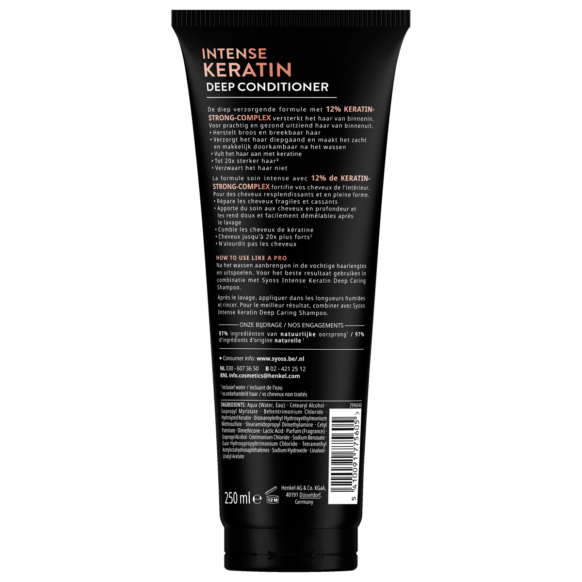 Syoss Deep conditioner keratine 250.00 Milliliter