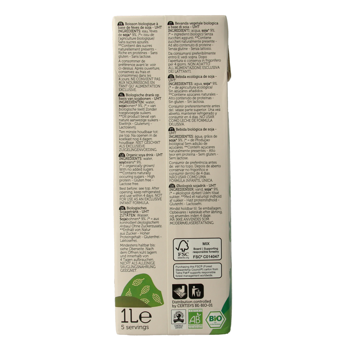 Lima Soya drink natural bio 1.00 Liter