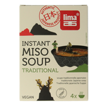 Lima Instant miso soep 4 x 10 gram 40 Gram