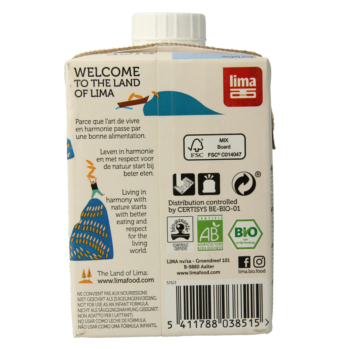 Lima Rice drink original bio 500.00 Milliliter