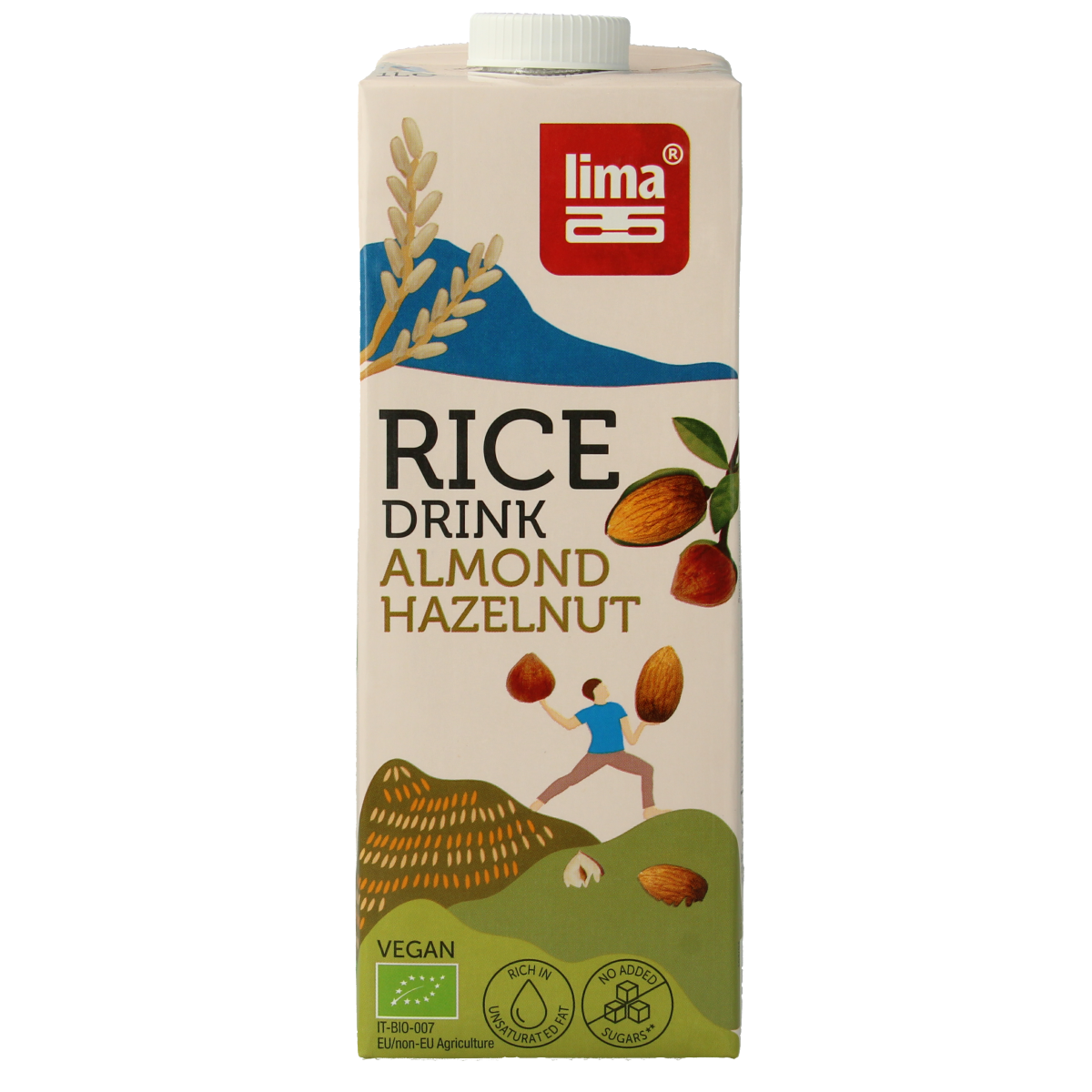 Lima Rice drink hazelnoot amandel bio 1.00 Liter