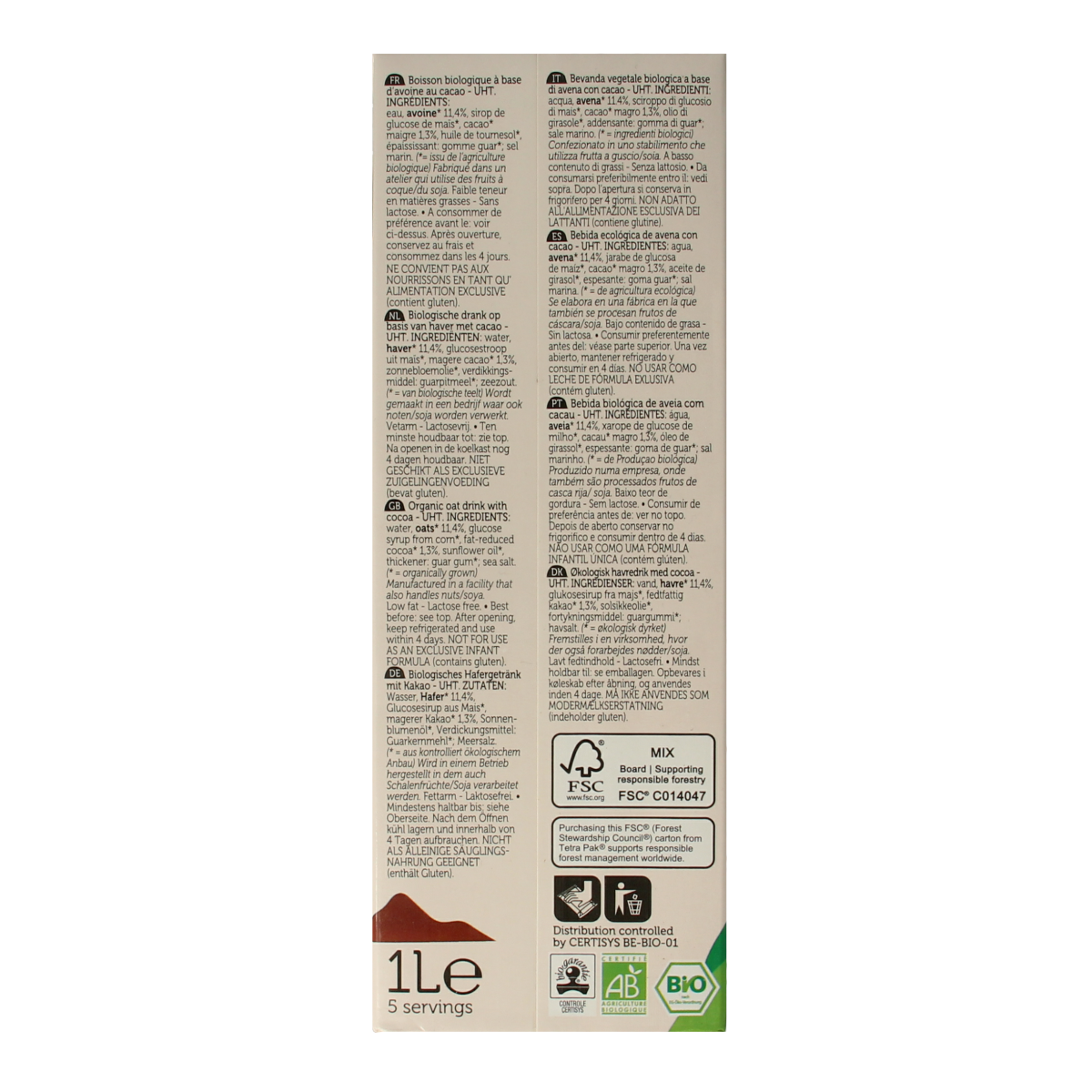 Lima Oat drink choco bio 1.00 Liter