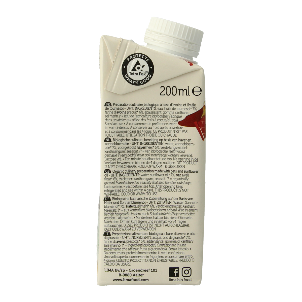 Lima Oat cuisine bio 200.00 Milliliter