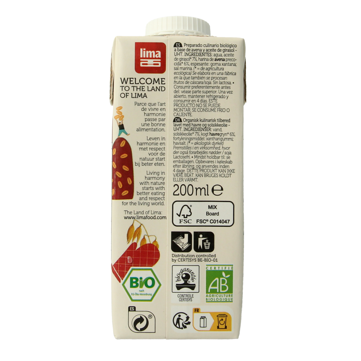 Lima Oat cuisine bio 200.00 Milliliter