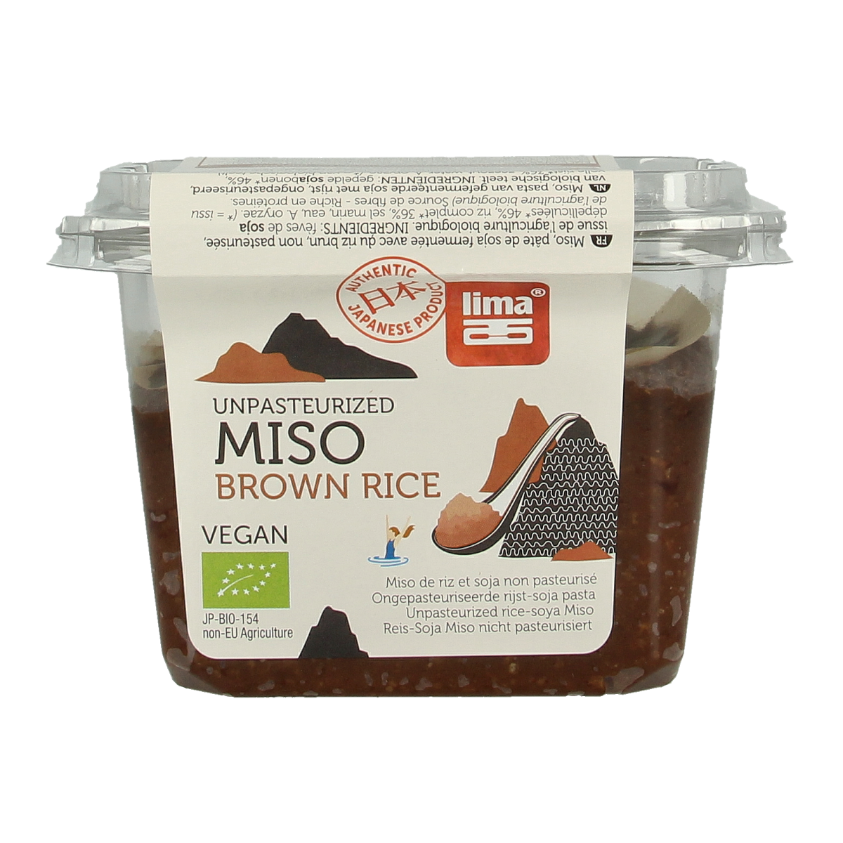Lima Brown rice miso ongepasteuriseerd bio 300.00 Gram