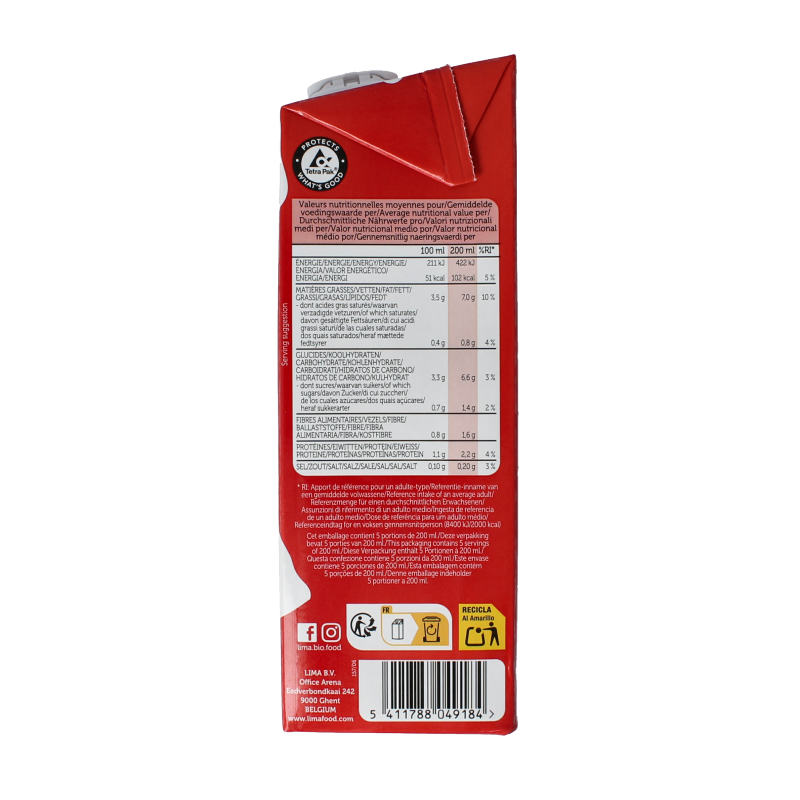 Lima Whole entier drink bio 1000 Milliliter