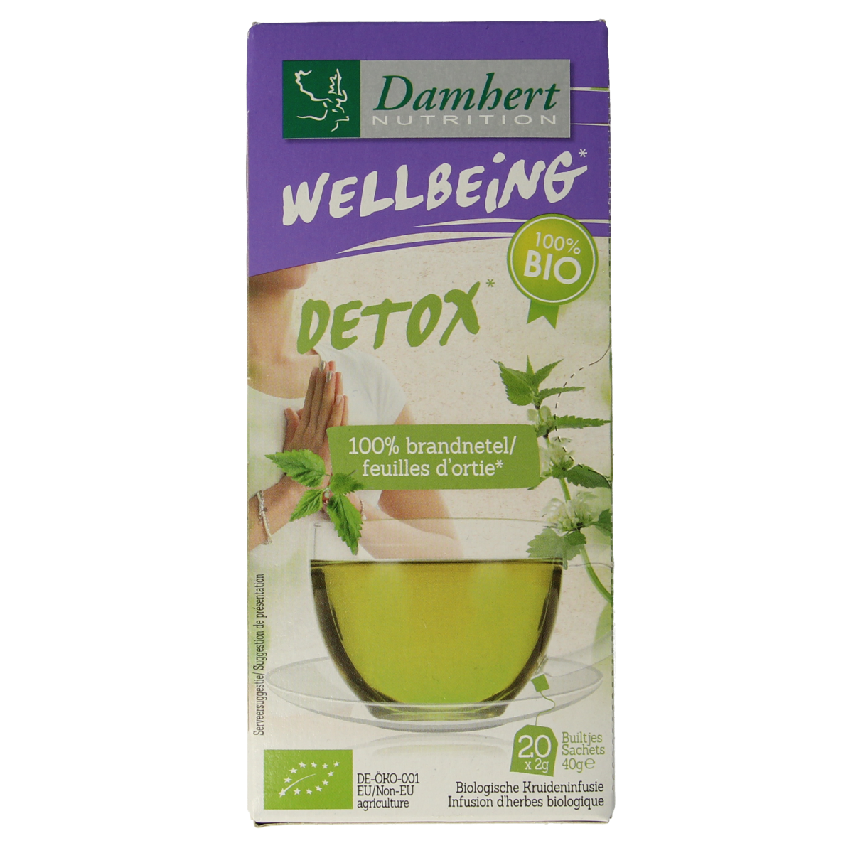 Damhert Brandnetelthee bio 20.00 Zakjes