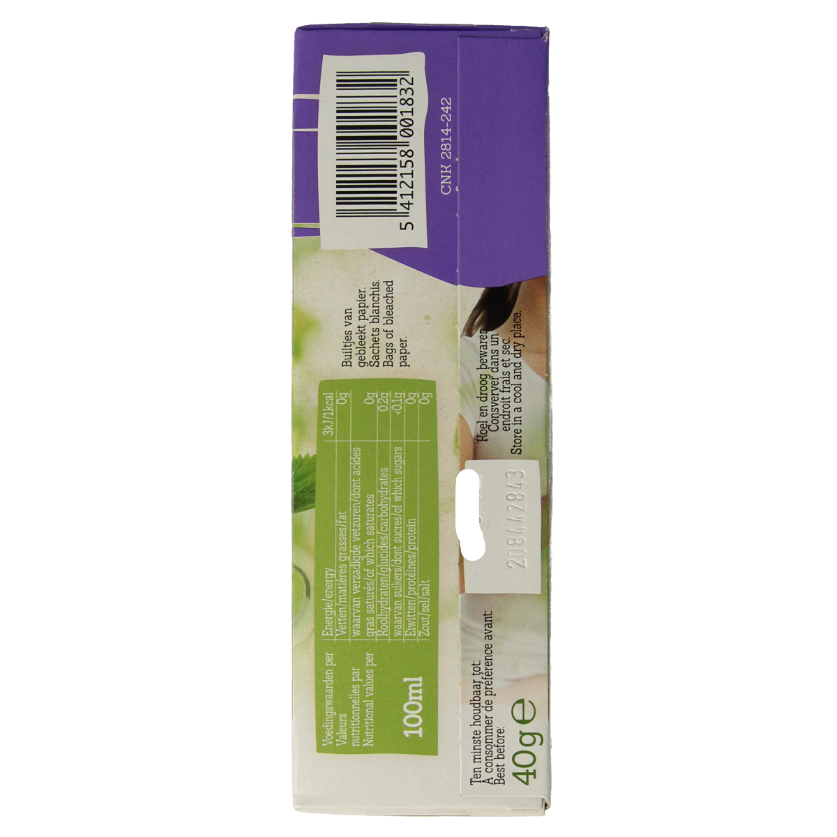 Damhert Brandnetelthee bio 20.00 Zakjes