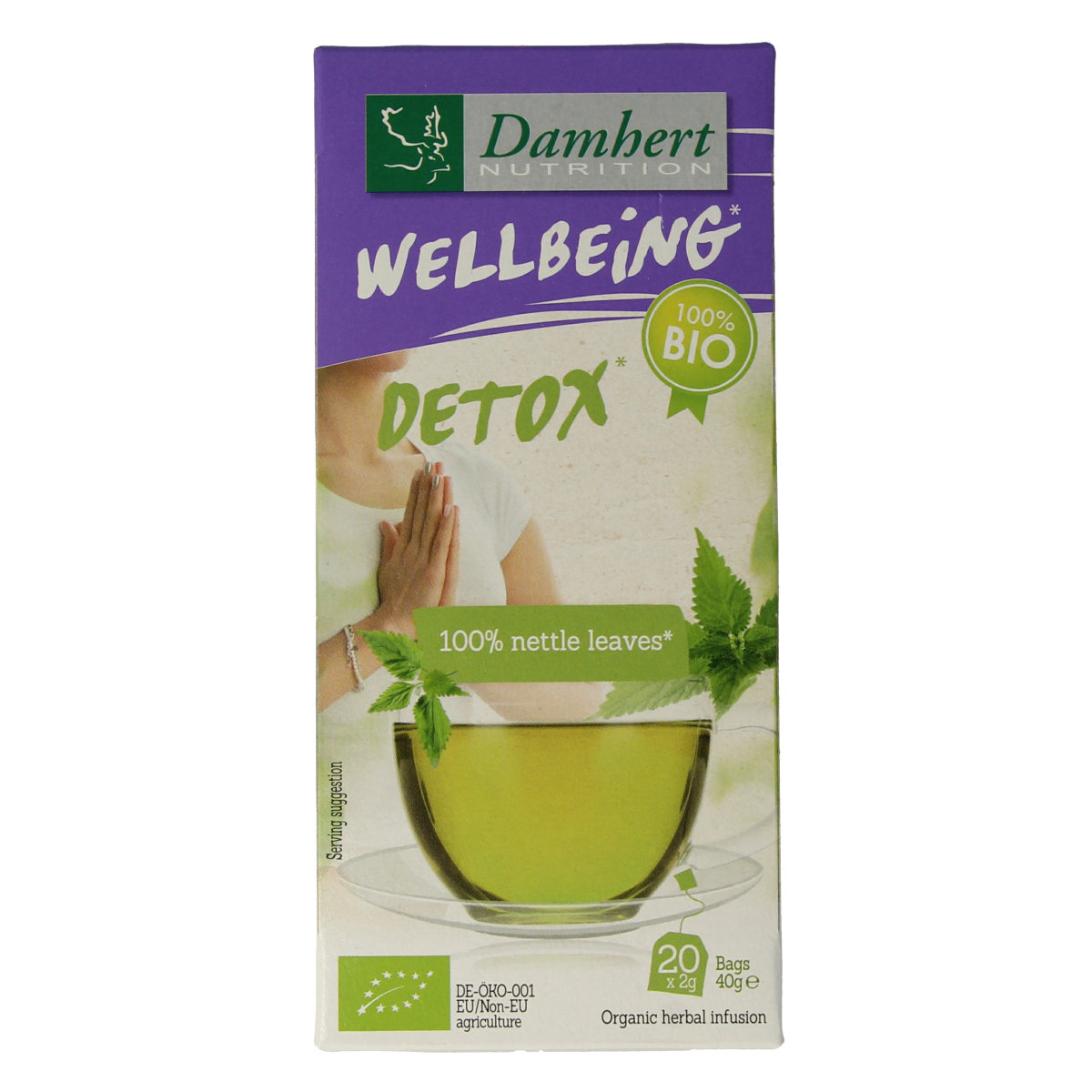 Damhert Brandnetelthee bio 20.00 Zakjes