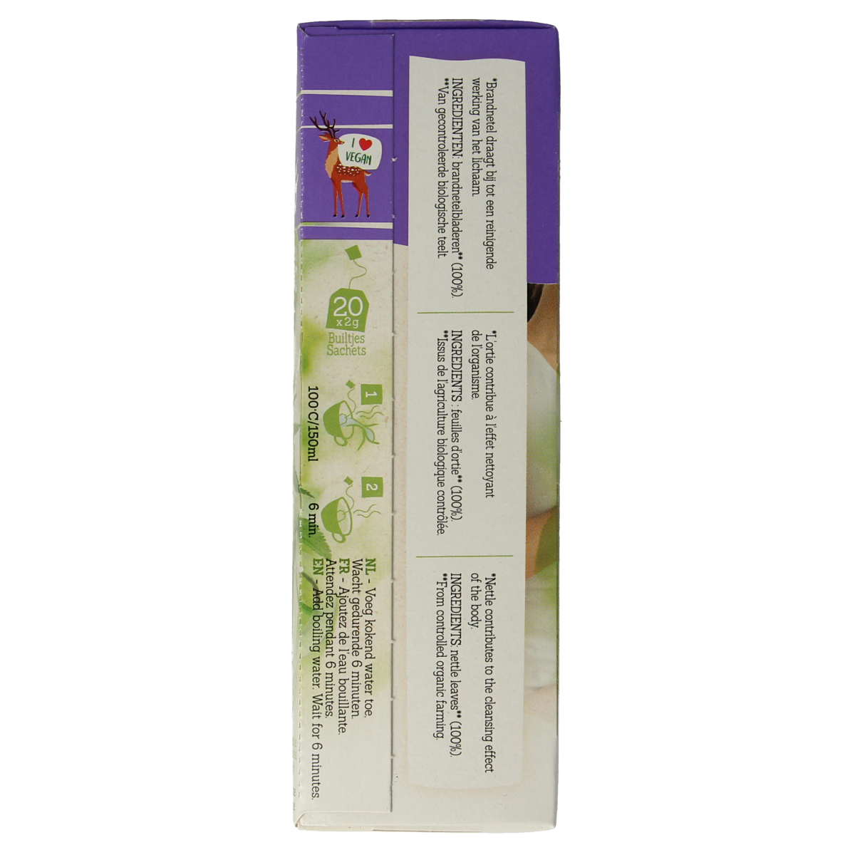 Damhert Brandnetelthee bio 20.00 Zakjes