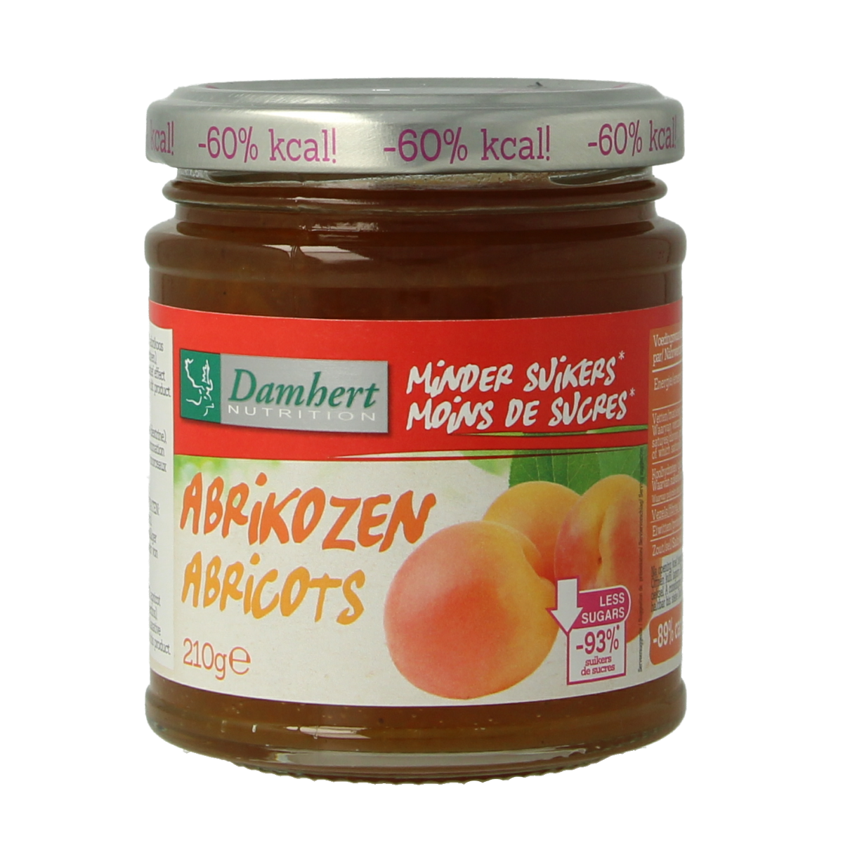 Damhert Confituur abrikoos low carb 210.00 Gram