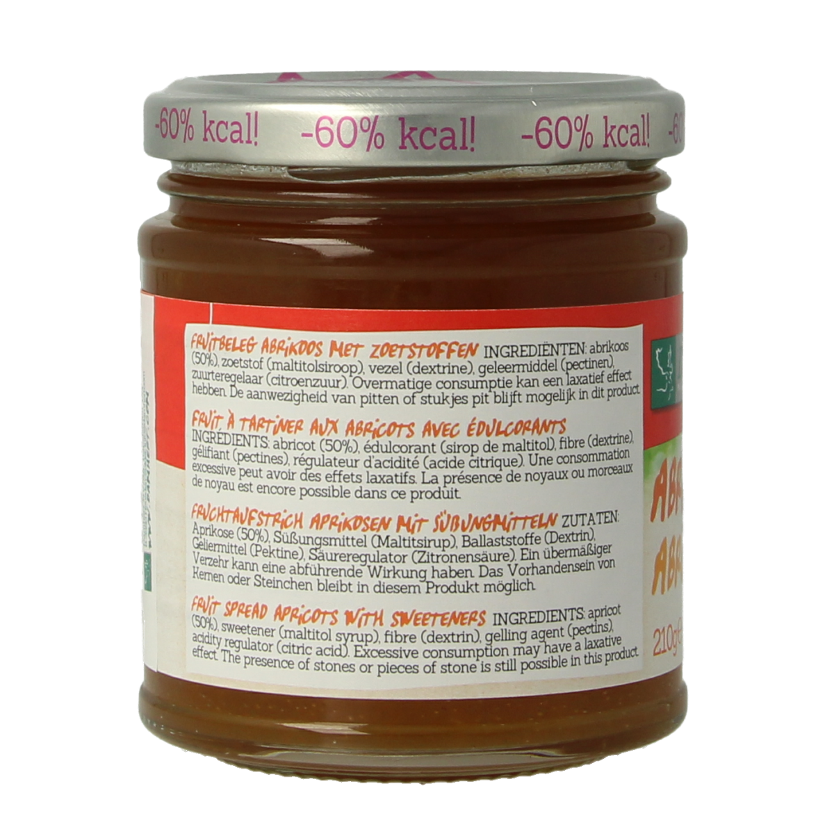 Damhert Confituur abrikoos low carb 210.00 Gram