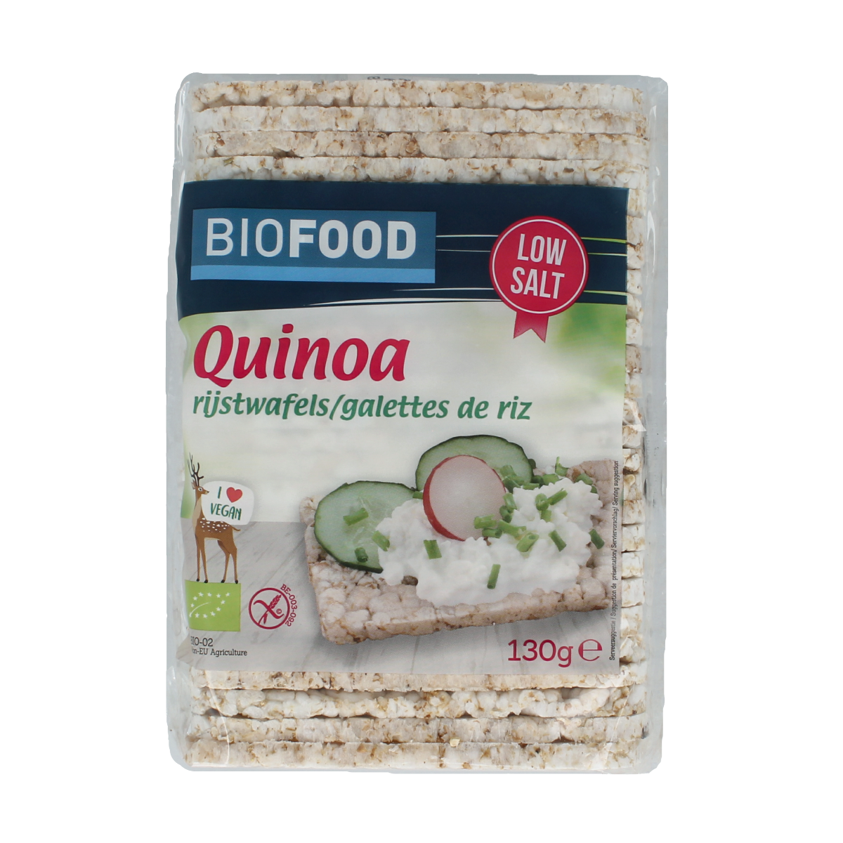 Damhert Rijstwafels met quinoa bio 130.00 Gram