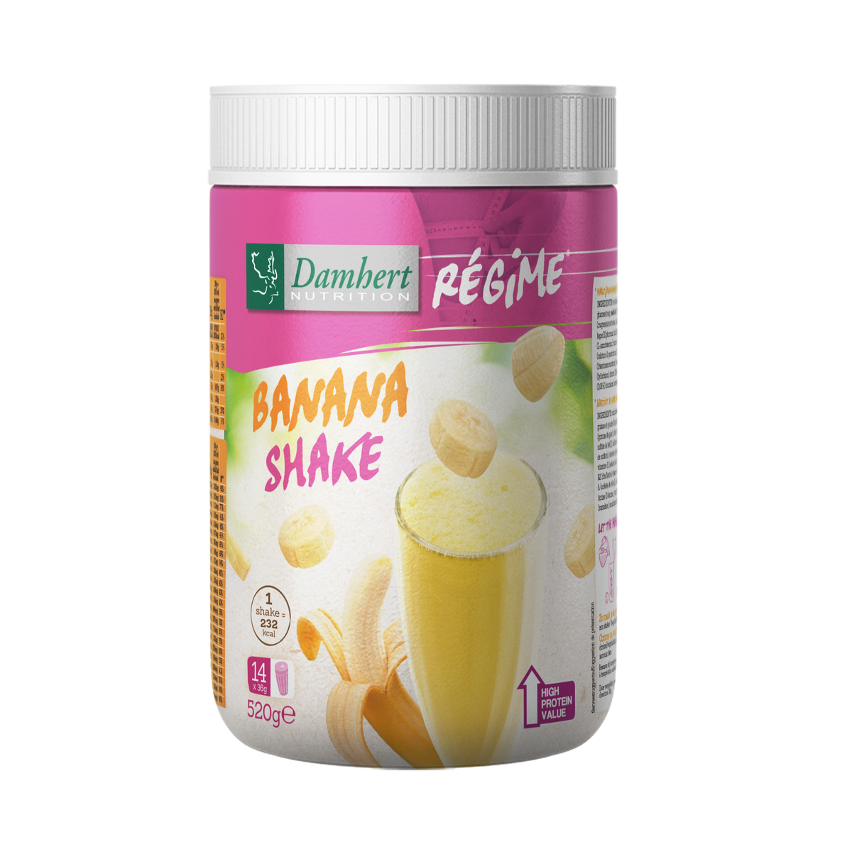 Damhert Regime maaltijd shake banaan 520.00 Gram
