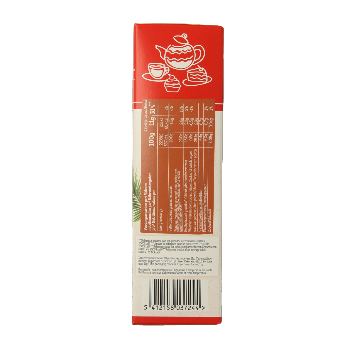 Damhert Kokoskoek chocolade low carb 110.00 Gram