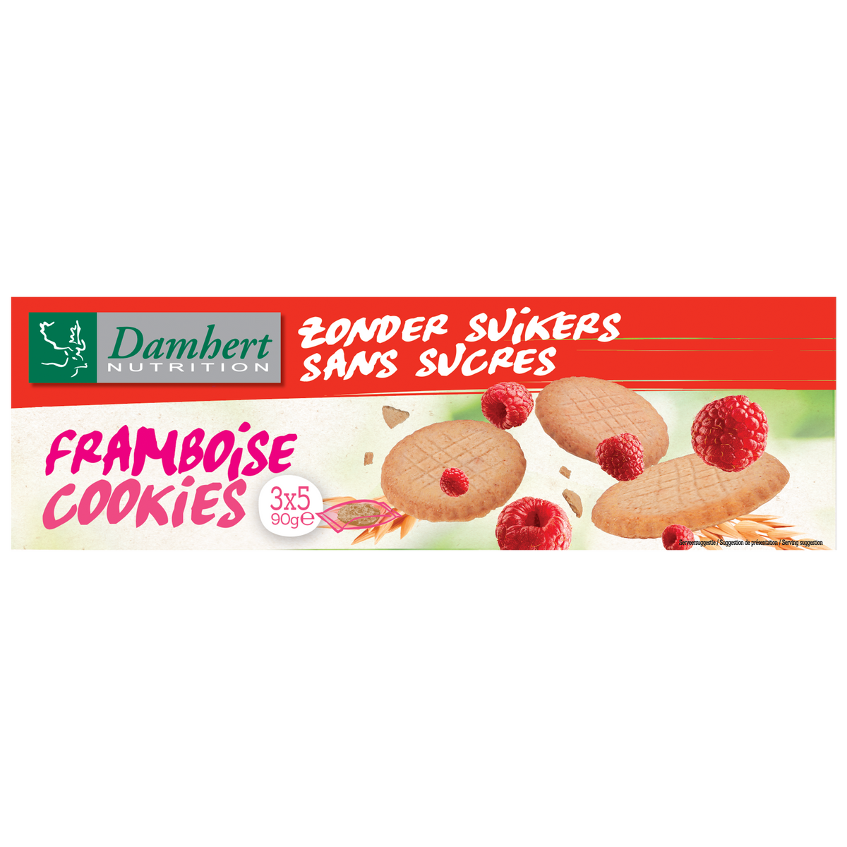 Damhert Framboise cookies 90.00 Gram