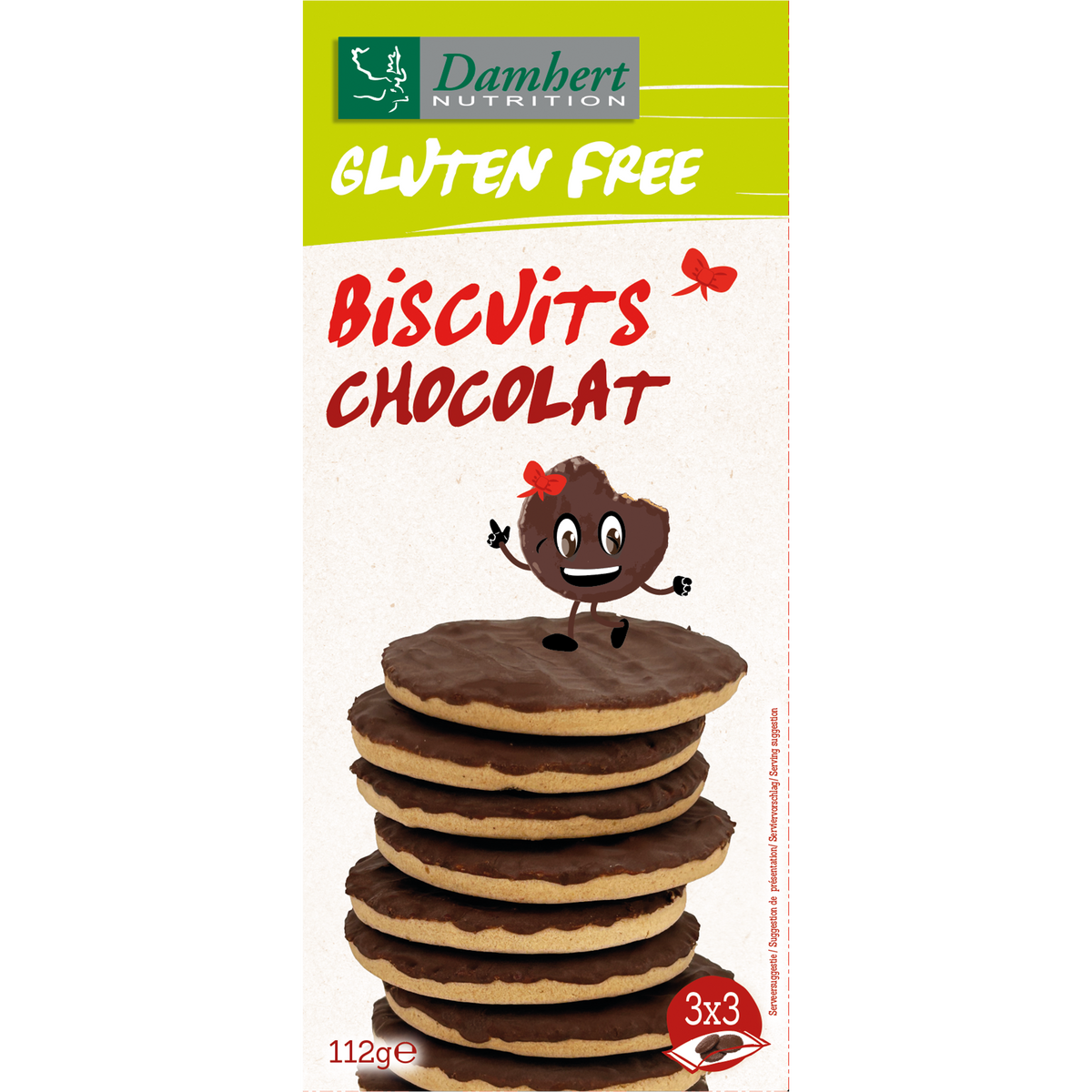 Damhert Biscuits chocolate gluten free 112.00 Gram