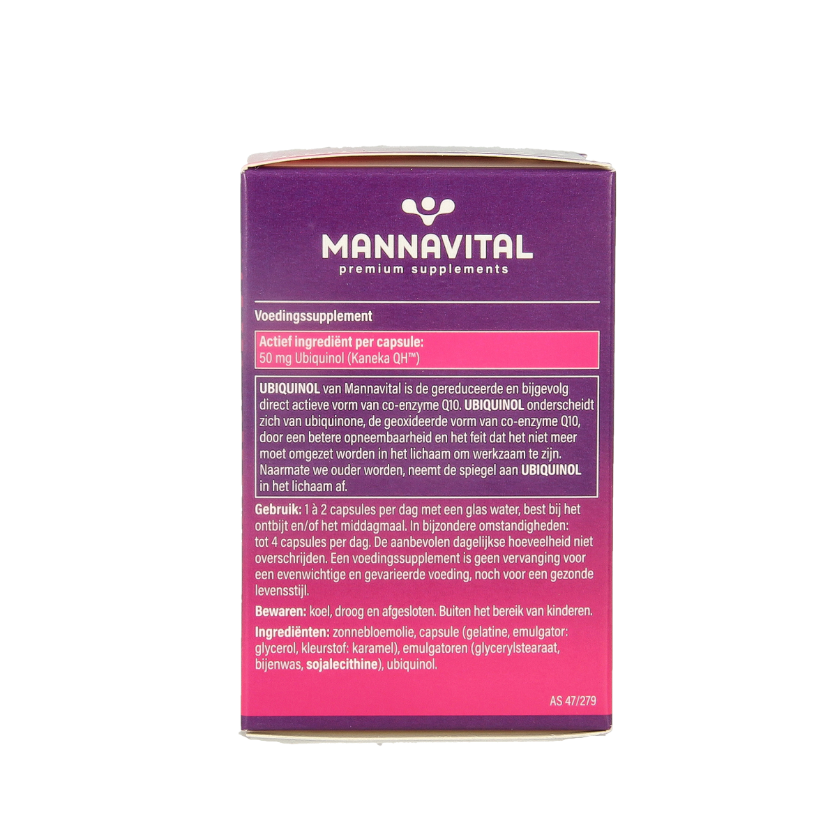 Mannavital Ubiquinol co-enzym Q10 60.00 Capsules