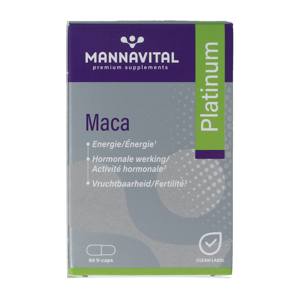 Mannavital Maca platinum 60.00 Vegetarische capsules