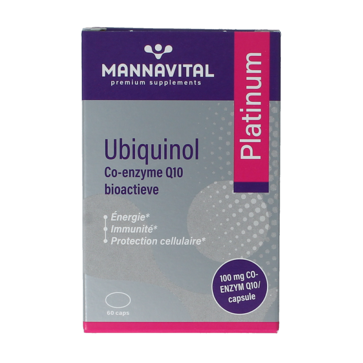 Mannavital Ubiquinol platinum 60.00 Capsules