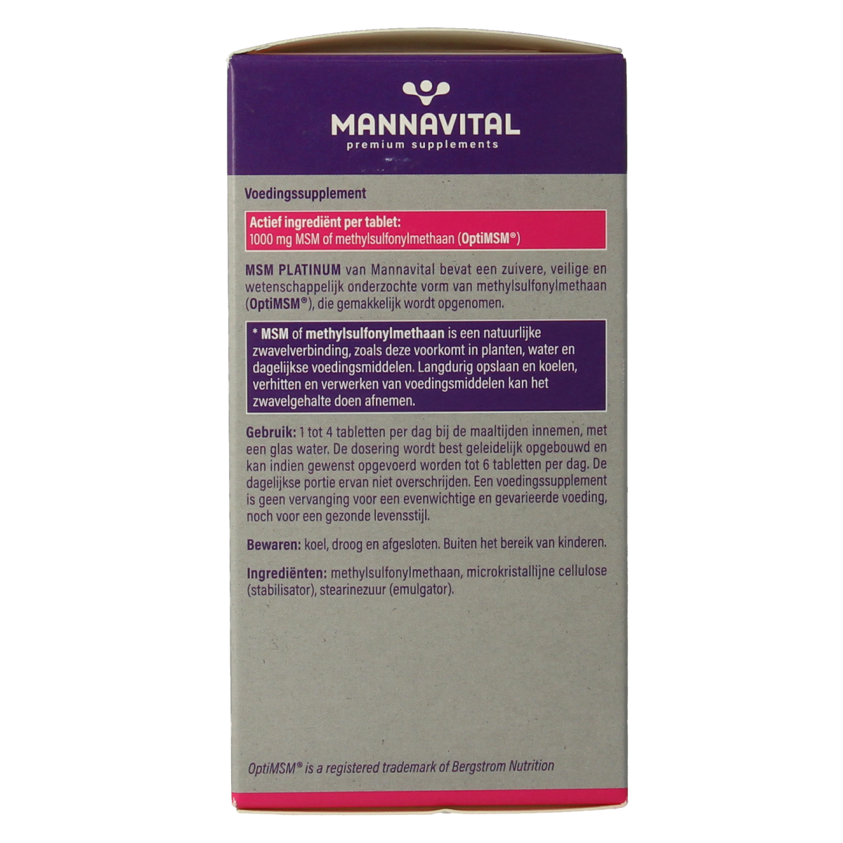 Mannavital MSM Platinum 180.00 Tabletten