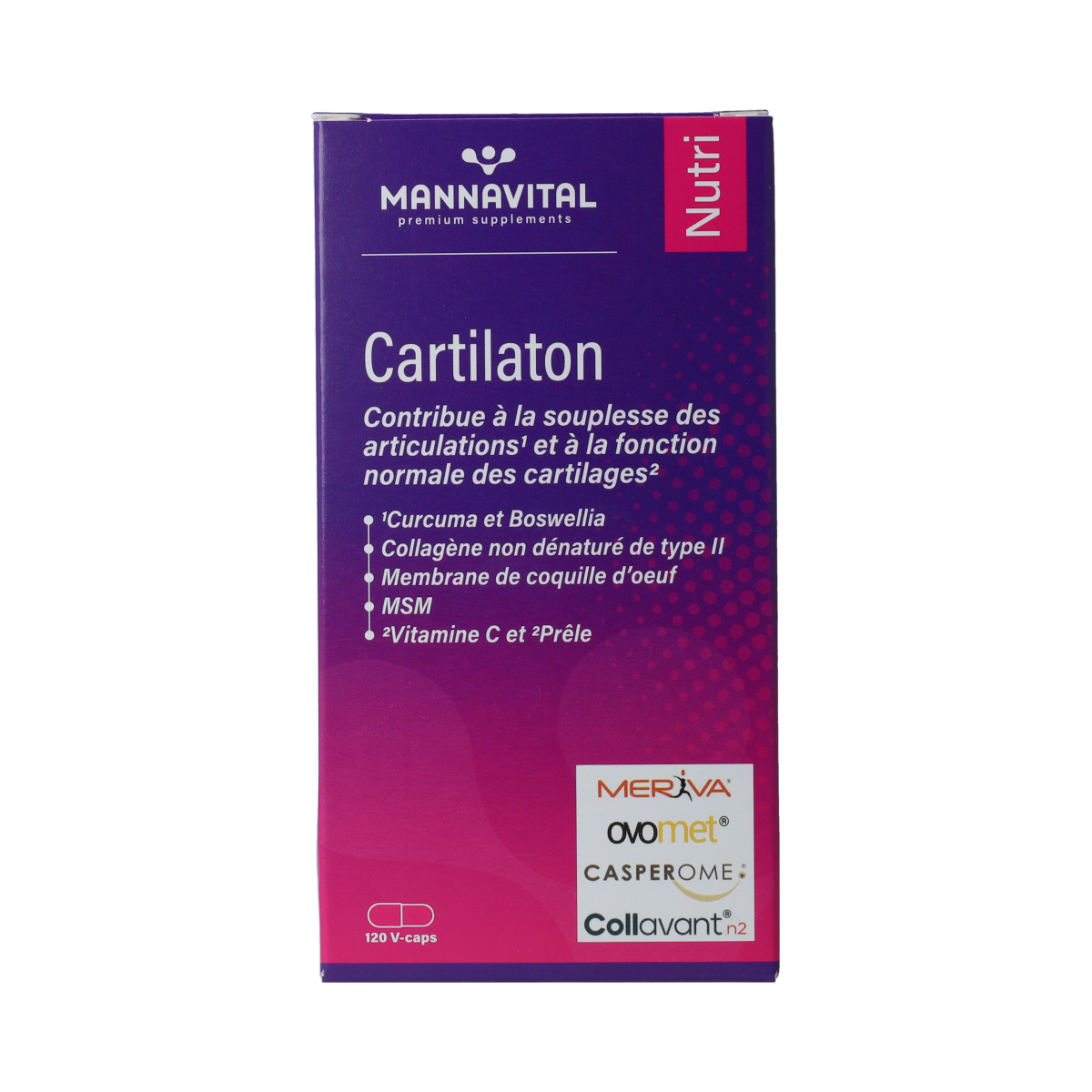 Mannavital Cartilaton 120.00 Vegetarische capsules