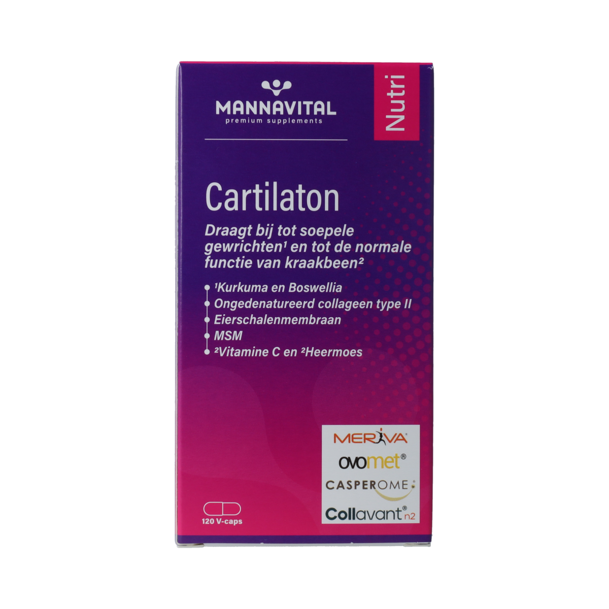 Mannavital Cartilaton 120.00 Vegetarische capsules