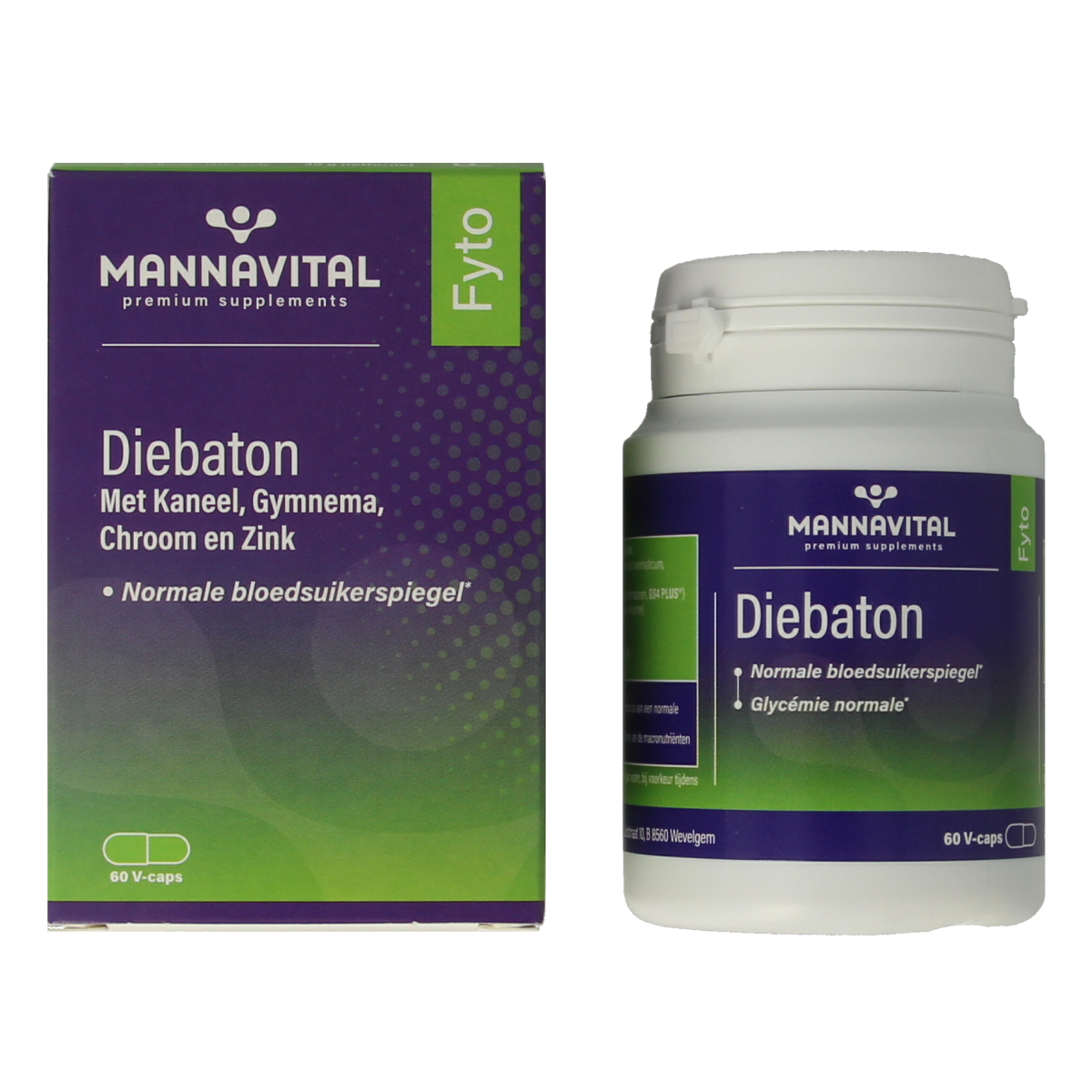 Mannavital Diebaton 60.00 Vegetarische capsules