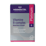 Mannavital Vitamine B complex platinum 60.00 Vegetarische capsules