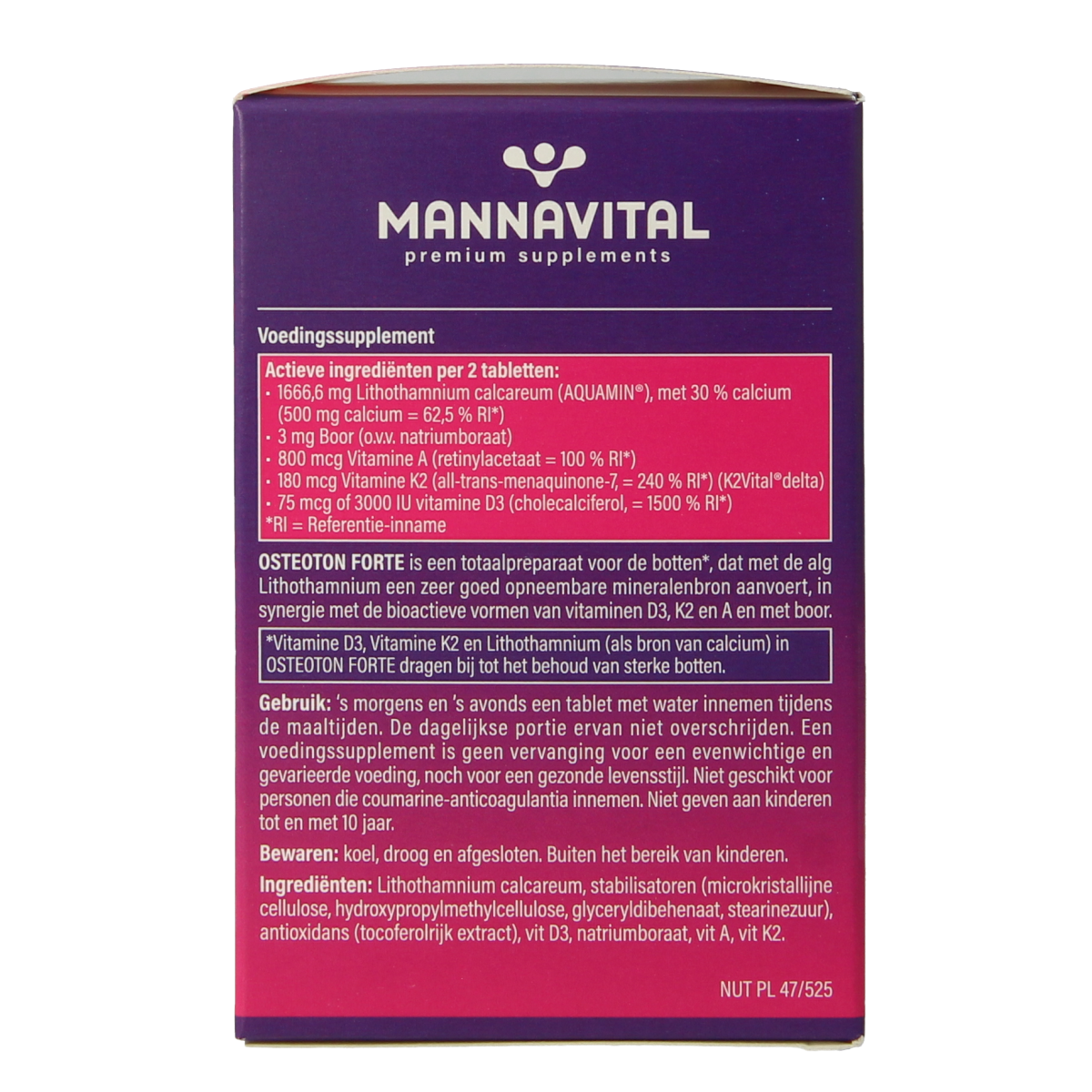Mannavital Osteoton forte 60.00 Tabletten