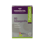 Mannavital Ashwagandha platinum bio 60 Vegetarische capsules