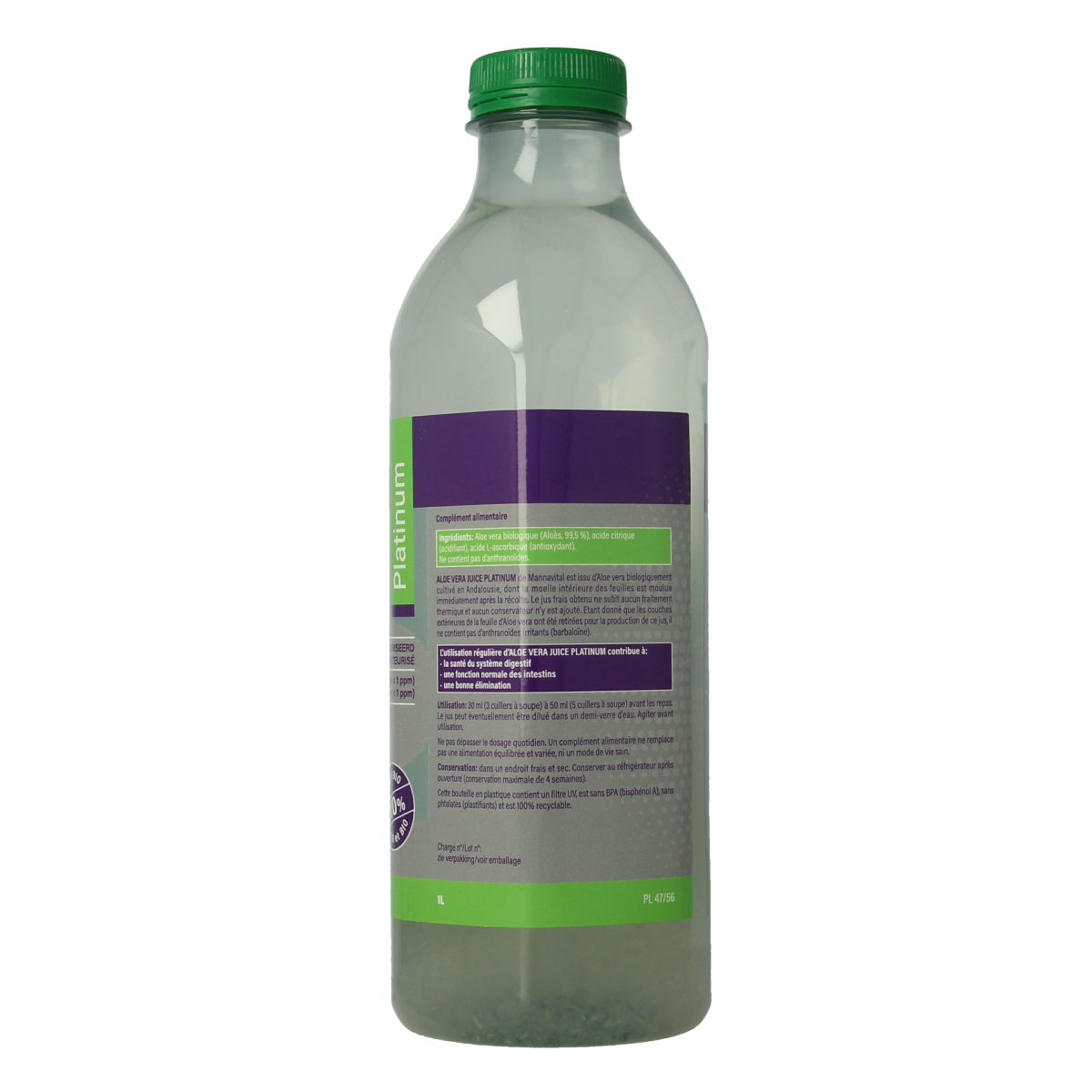 Mannavital Aloe vera juice bio 1.00 Liter