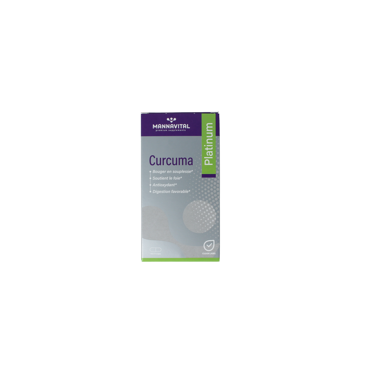Mannavital Curcuma platinum 180.00 Vegetarische capsules
